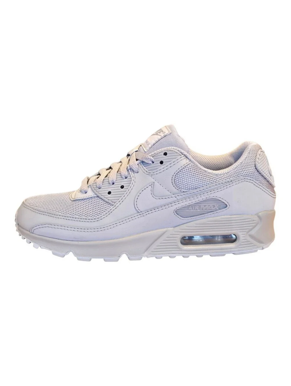 Nike Air Max 90 CN8490-001 Triple Wolf Grey Athletic Shoes Men's Size 8